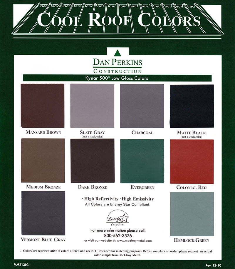 Mcelroy Metal Color Chart