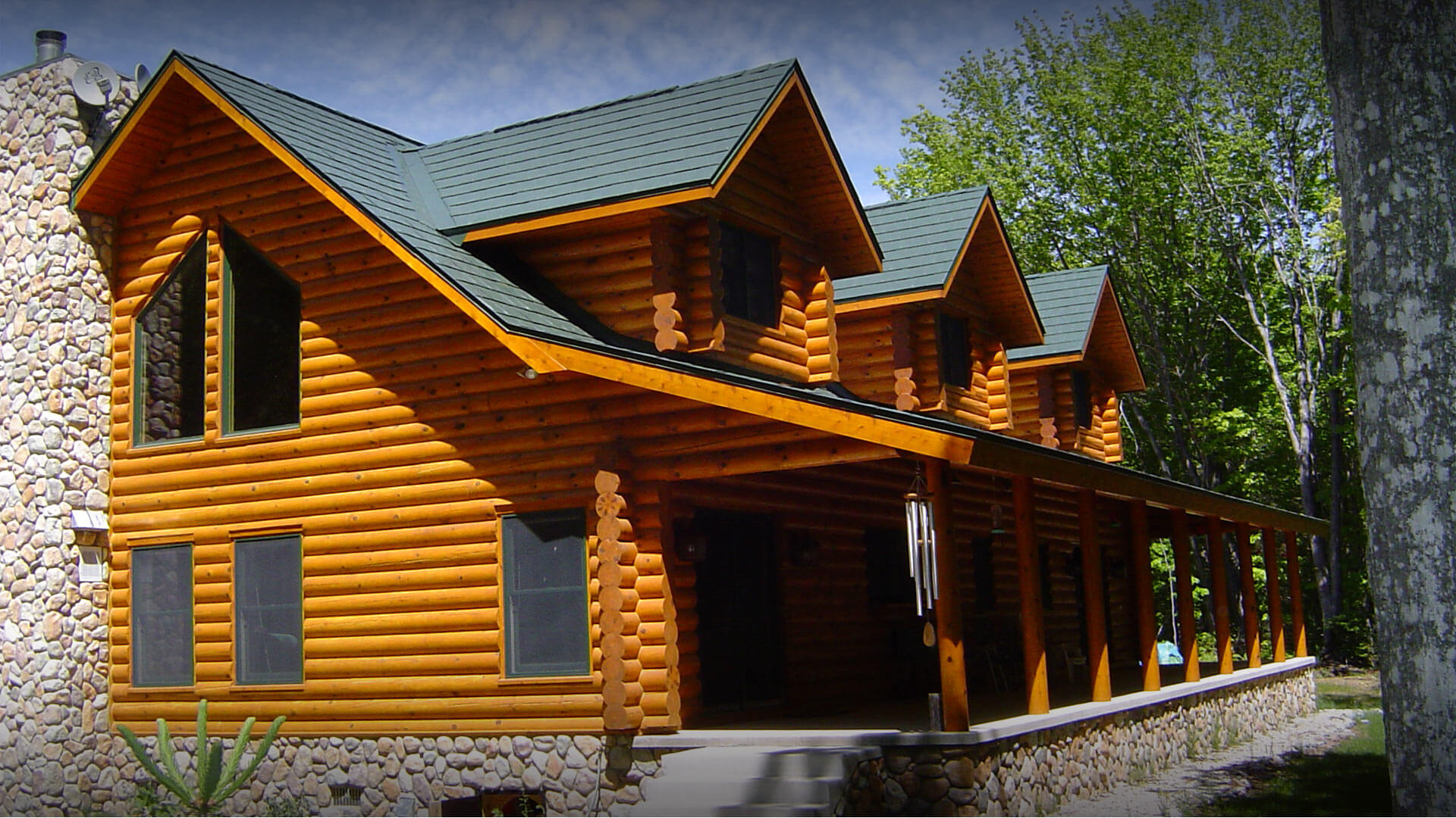 Metal Roof on a Cabin